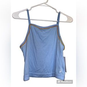 light blue nike square neck tank top